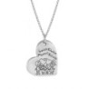 Ciondolo cuore personalizzabile in argento Mi racconto gioielli - My Charm Home MF-AG6PA1