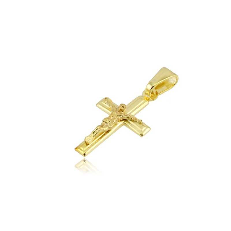 Croce con Cristo in argento dorato Zoppi Gioielli - Bijoux Croci e Medaglie CR70AGO