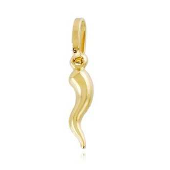 Cornicino in oro giallo h.20mm Zoppi Gioielli - Gold jewellery Ciondoli CN065AU
