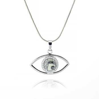 Collana occhio greco con pietra Netstone naturale Zoppi Gioielli - Bijoux Collane con gemme CLO122PH2