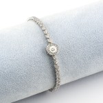 Bracciale Tennis con lettera B in argento 925 Osa jewels Osa Name Collection OSA7000-B
