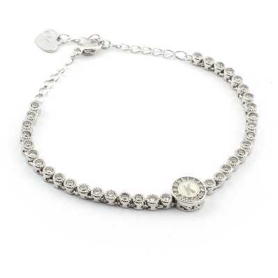 Bracciale Tennis con lettera K in argento 925 Osa jewels Osa Name Collection OSA7000-K