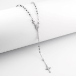 Collana a rosario in argento 925 rodiato Zoppi Gioielli - Bijoux Collane religiose CLR160AG