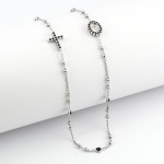 Rosario in argento con zirconi neri Alexia gioielli Collane religiose RBGR56AG