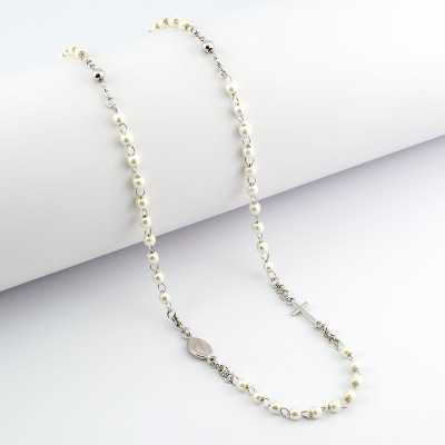 Girocollo a rosario in argento con perle Zoppi Gioielli - Bijoux Collane religiose GR6PAG