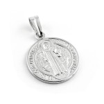Medaglia San Benedetto in argento 925 Zoppi Gioielli - Bijoux Croci e Medaglie MDSB22AG
