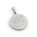 Medaglia San Benedetto in argento 925 Zoppi Gioielli - Bijoux Croci e Medaglie MDSB22AG