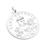 Medaglia Sant'Antonio in argento Zoppi Gioielli - Bijoux Croci e Medaglie MDSA12AGI
