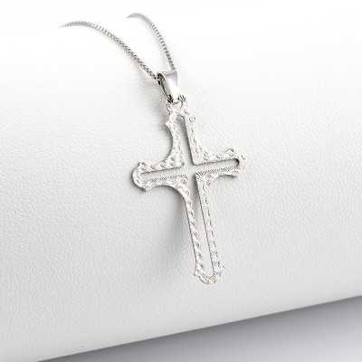 Collana con croce decorata in argento Zoppi Gioielli - Bijoux Collane religiose CLC90AG