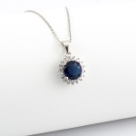 Collana con pietra blu zaffiro in argento Zoppi Gioielli - Bijoux Collane Donna CL70AG5