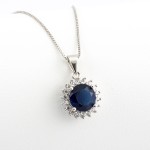 Collana con pietra blu zaffiro in argento Zoppi Gioielli - Bijoux Collane Donna CL70AG5