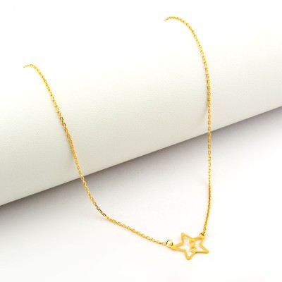 Collana con stella e infinito in argento dorato Zoppi Gioielli - Bijoux Collane Donna CL664AG