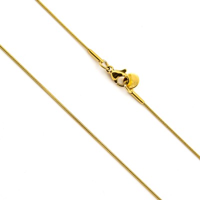 Catenina coda di topo in acciaio dorato 45cm Zoppi Gioielli - Bijoux Catene acciaio CTN85ACO45