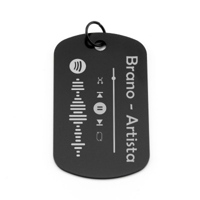 Medaglia personalizzata Spotify code con titolo Zoppi Gioielli - Bijoux Medaglie personalizzabili MDP5SFAL