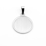 Medaglietta tonda in argento personalizzabile Zoppi Gioielli - Bijoux Medaglie personalizzabili MDP83AG