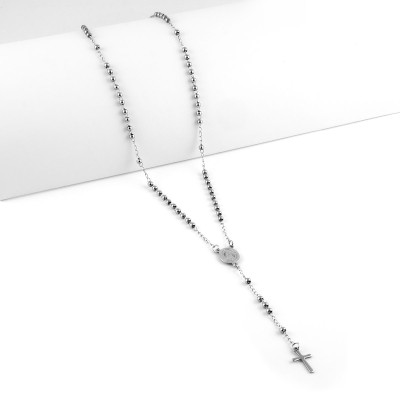 Collana a rosario in acciaio inossidabile Alexia gioielli Collane religiose RBV9AC