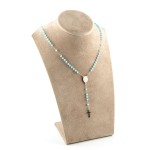 Collana a rosario con pietre azzurre in acciaio Alexia gioielli Collane religiose RBV12ACA