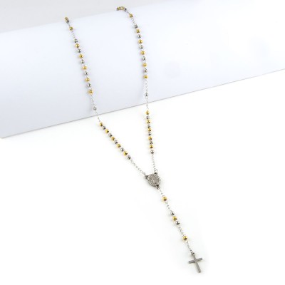 Collana a rosario in acciaio bicolore Alexia gioielli Collane religiose RBV110AC