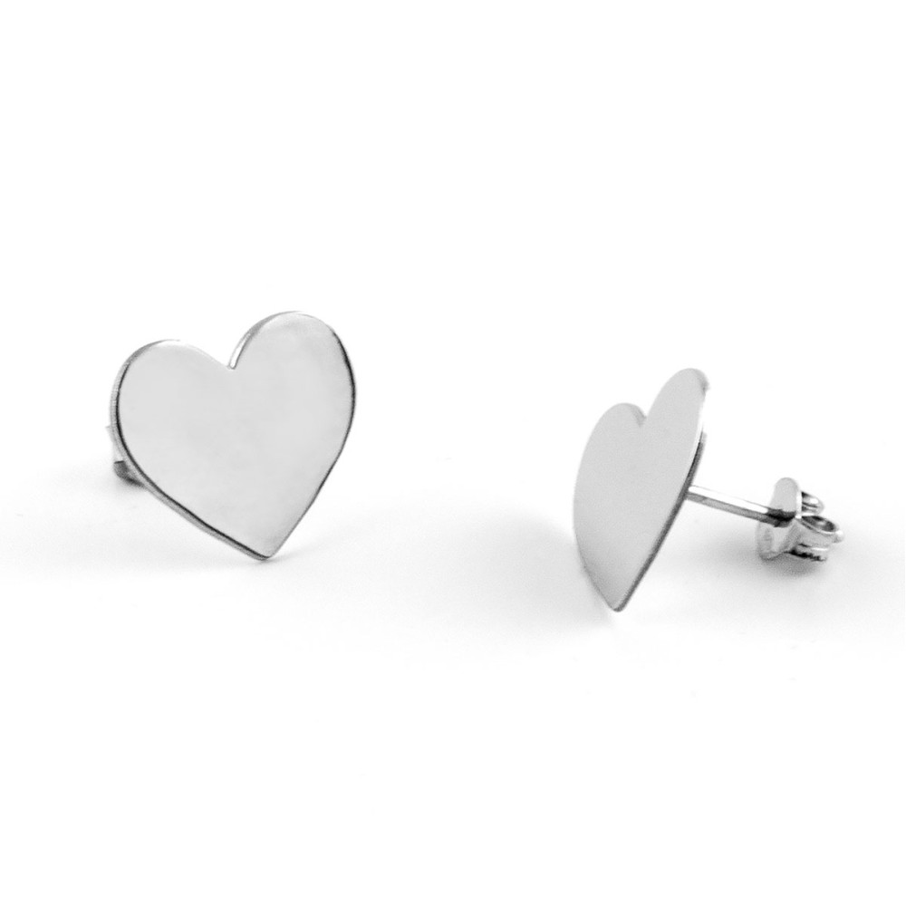 Orecchini cuore in argento personalizzabili Zoppi Gioielli - Bijoux Orecchini Donna ORC10AG