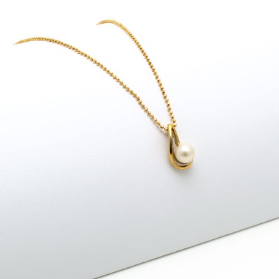 Collana in oro giallo con perla coltivata 6mm Zoppi Gioielli - Gold jewellery Collane con gemme NH450AUP6