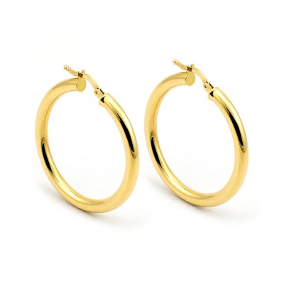 Orecchini a cerchio 30mm in oro giallo Zoppi Gioielli - Gold jewellery Orecchini Donna ORC290AU